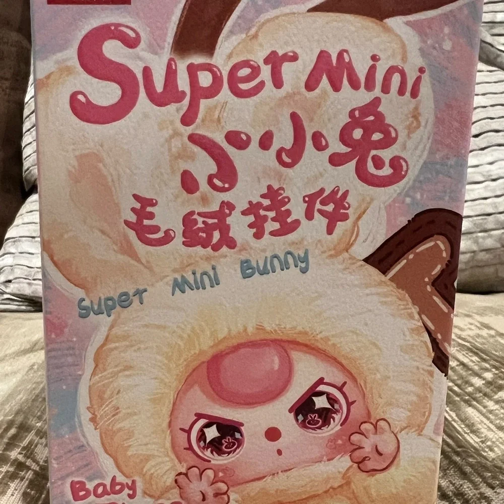 AUTHENTIC Baby Three Super Mini Bunny Plush Pendant w/ Letter K - Picture 4 of 4